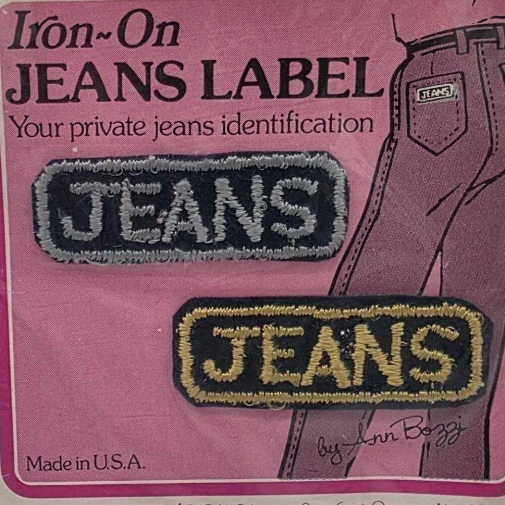 Iron-On Jeans Label Patches By Lyn Bozzie